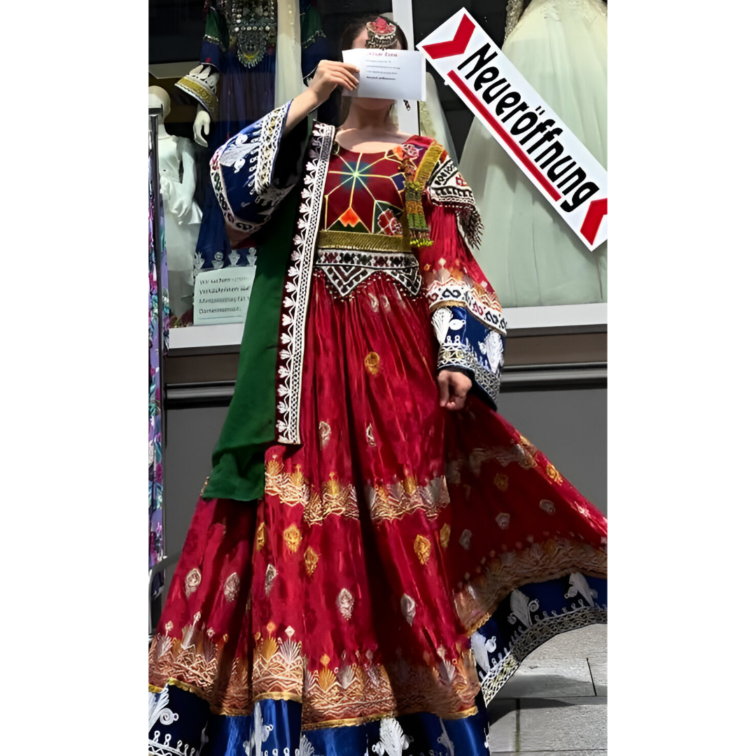 Traditionelles Afghanisches Hochzeitskleid