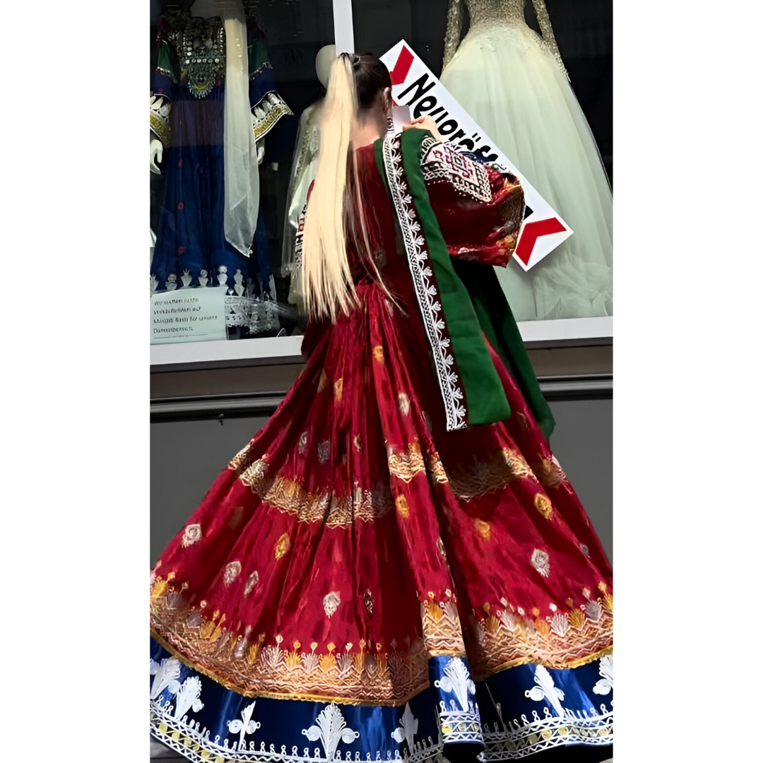 Traditionelles Afghanisches Hochzeitskleid