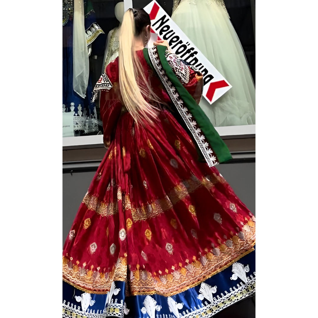 Traditionelles Afghanisches Hochzeitskleid