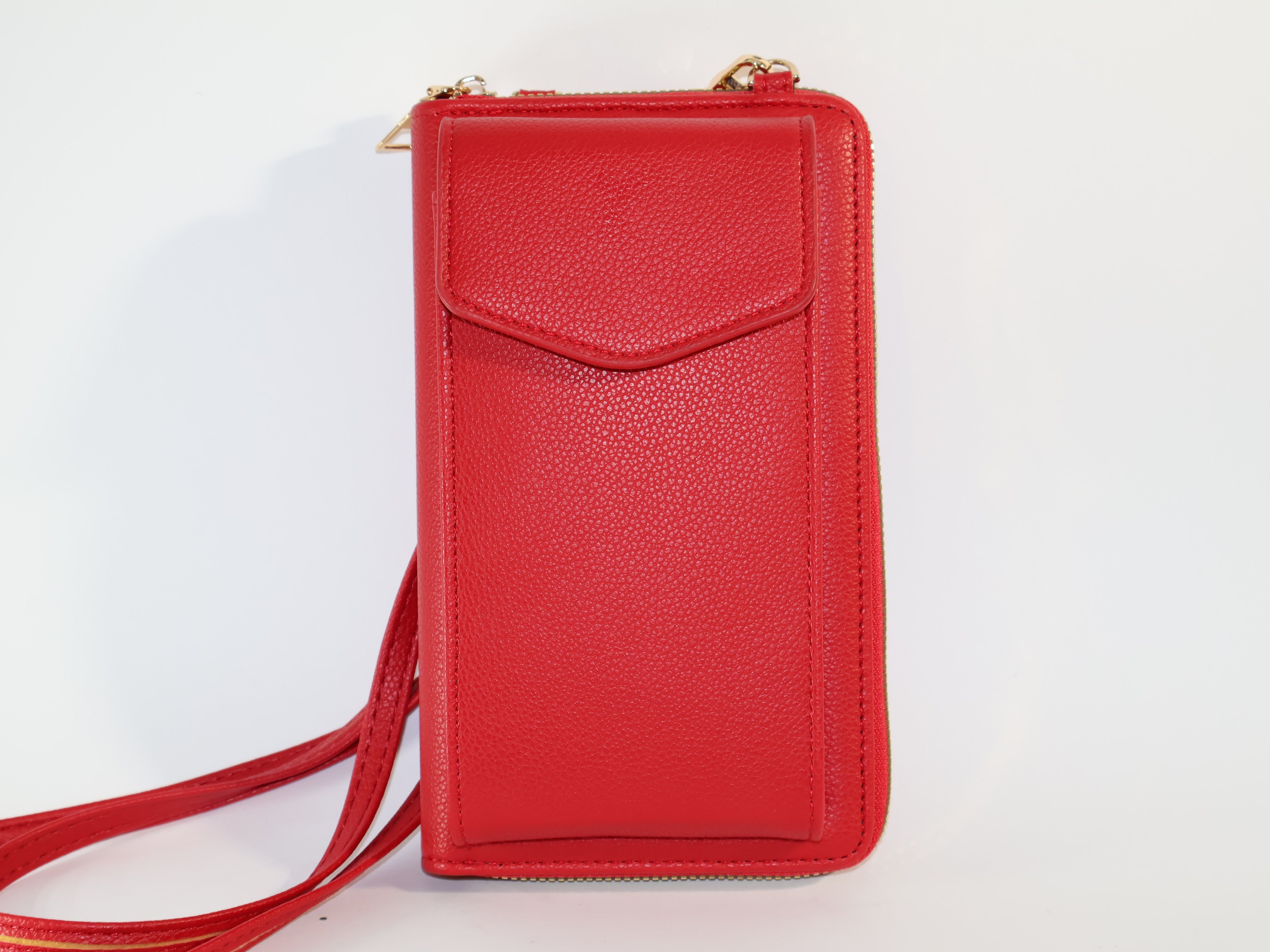Stylische Crossbody-Handytasche mit Geldbörsenfach – Pink, Rot, Blau